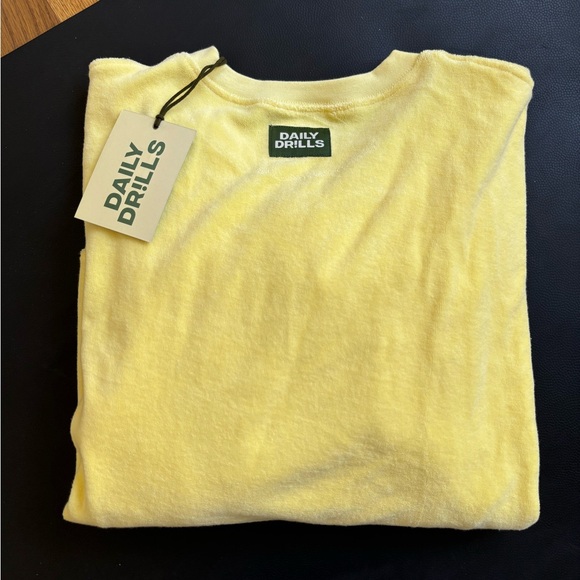 NWT daily drills Terry Oversized Crew in color Butter- sold out online! - Picture 2 of 5